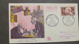 P) 1955 FRANCE, FDC, COVER OF LOUIS AND AUGUSTE LUMIÉRE INVENTORS OF CÍNEMA FRENCH, 60TH ANNIVERSARY OF CINEMA STAMP, XF - Altri & Non Classificati