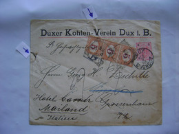 AUSTRIA - LETTER RESENTED TO MILAN (ITALY) RATED 15 CENT. WITH PERFIN D.K.V. IN 1899 IN THE STATE - Covers & Documents