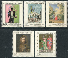 CZECHOSLOVAKIA 1967 National Gallery Paintings II MNH / **.  Michel  1748-52 - Ungebraucht