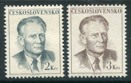 CZECHOSLOVAKIA 1967 Definitive: President Novotny MNH / **.  Michel  1753-54 - Ungebraucht