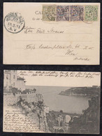 Monaco 1903 Picture Postcard MONTE CARLO To VIENNA Austria - Lettres & Documents