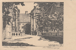 A1747) Schloss CORVEY Bei HÖXTER - Am Schlosseingang - Signiert WILLI HOHMANN 2.6.1922 - Hoexter