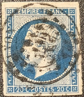 Napoléon III N° 14A Avec Oblitération Losange Et Cachet à Date  TB - 1853-1860 Napoleon III
