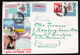 Une Lettre  Hong-Kong    Cover   Octobre 1972  Air Mail   Par Avion  Destination Germany  Allemagne - Briefe U. Dokumente