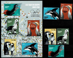 TAAF   2021   En Graph    Orque, Fou, Albatros, Manchot, Frégate - Unused Stamps
