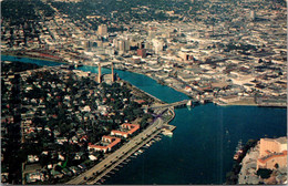 Florida Tampa Aerial View Hillsborough River - Tampa