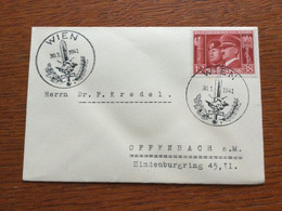 K24 Deutsches Reich 1941 Deutsch-Italienische Waffenbrüderschaft NS-Propaganda Sst. Wien FDC!! - Cartas