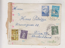 TURKEY 1943 KARSIYAKA Censored Cover To GERMANY AUSTRIA - Cartas & Documentos
