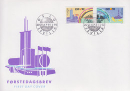 Enveloppe  FDC   1er  Jour    NORVEGE   Exposition  Universelle   SEVILLE   1992 - 1992 – Séville (Espagne)