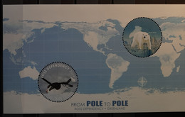 2014 - Ross Dependency (New Zealand) - MNH - Pole To Pole - Souvenir Sheet  Of 1 Stamp And 1 Label - Neufs
