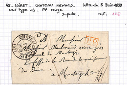 45 -  LOIRET - CHATEAU RENARD - Voir Descriptif De La Vente Avec Photo Du Scan - 1801-1848: Précurseurs XIX
