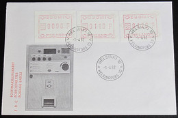 FINNLAND 1982 Mi-Nr. ATM 1  Satz 1 Automatenmarken-FDC - Timbres De Distributeurs [ATM]