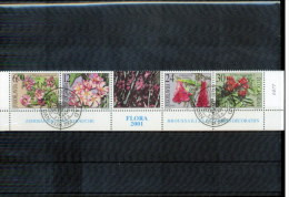 Jugoslawien / Yugoslavia / Yougoslavie 2001 Michel 3027-30 Blumen / Flowers Sauber Gestempelt / Fine Used - Oblitérés