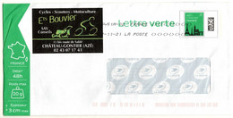 Entier Postal PAP Repiqué Privé Mayenne Château Gontier Magasin De Cycles Scooters Motoculture. Thème: Cyclisme Tondeuse - PAP: Privé-bijwerking