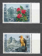 Yugoslavia Republic 1970 Nature Protection, Birds Mi#1406-1407 Mint Never Hinged - Unused Stamps