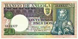 Angola - 20 Escudos - 10.06.1973 - Pick 104 - Série 3A - Luiz De Camões - PORTUGAL - Angola