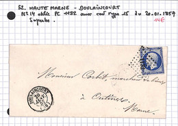 52 - HAUTE MARNE  - DOULAINCOURT -  Voir Descriptif De La Vente Avec Photo Du Scan - 1849-1876: Période Classique