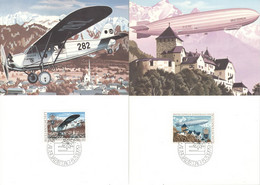 Liechtenstein 723/24 Auf Maximumkarten Sonderstempel - Maximum Cards