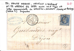 52 - HAUTE MARNE  - NEUILLY L'EVEQUE  -  Voir Descriptif De La Vente Avec Photo Du Scan - 1849-1876: Klassieke Periode