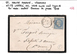 52 - HAUTE MARNE  - VIGNORY -  Voir Descriptif De La Vente Avec Photo Du Scan - 1849-1876: Période Classique