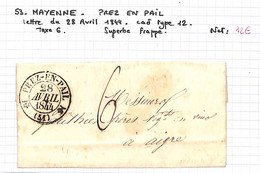 53 - MAYENNE  -  PREZ EN PAIL -  Voir Descriptif De La Vente Avec Photo Du Scan - 1801-1848: Precursors XIX