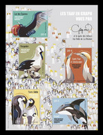 TAAF 2021 Mih. 1139/43 (Bl.92) Fauna Of TAAF. Birds. Dolphins. Penguins MNH ** - Ongebruikt