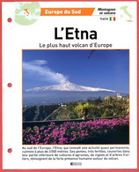 ETNA Italie Volcan Géographie Volcans Fiche Dépliante - Geographie