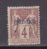 PORT SAID         N°  YVERT  :  4   NEUF AVEC  CHARNIERES      ( CHARN   4/37  ) - Unused Stamps