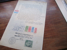 1948 Dokument Mit Fiskalmarken / Revenues Brasilien Und Consular Service GB / British Consulate General Sao Paulo - Briefe U. Dokumente