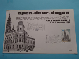 Open Deur Dagen HOOFDPOSTKANTOOR - ANTWERPEN 1 > 8/9-9-79 ( Zie / Voir Scan ) Blanco Achterkant ! - 1971-1980