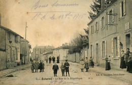 éclaron Braucourt Ste Livière * La Rue De La Rébuplique * Entrée Du Bureau Des Poste Téléphones Télégraphes - Eclaron Braucourt Sainte Liviere