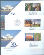 AUSTRALIA - 22.4.2005 - PACIFIC EXPLORER 2005 WORLD HERITAGE - Yv 2322-2327 Mi BLOCK 2440-2445 -  Lot 24029 - Covers & Documents