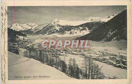 CPA Davos Gegen Den Rhatikon - GR Graubünden
