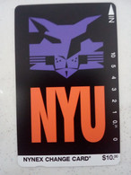 USA PREPAID TAMURA NYNEX NEW YORK UNIVERSITY 10$ NEUVE MINT 1995 - Nynex