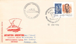ARGENTINA - COVER 1986 CORRESPONDENCIA RECIBIDO DE LA ANTARTICA Mi #1737 / YZ73 - Briefe U. Dokumente