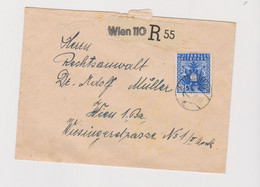 AUSTRIA 1945  WIEN Nice Registered Cover - 1945-60 Storia Postale