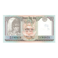 Billet, Népal, 10 Rupees, KM:31a, TTB - Népal