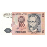 Billet, Pérou, 100 Intis, 1987, 1987-06-26, KM:132a, SPL+ - Pérou