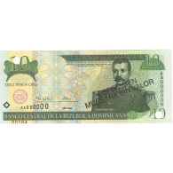 Billet, Dominican Republic, 10 Pesos Oro, 2000, 2000, Specimen, KM:159s, SPL - Dominicana
