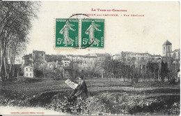 Superbe CPA , Verdun Sur Garonne, Vue Général Et Personne ,vers 1907 - Verdun Sur Garonne