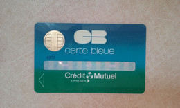 TRES ANCIENNE CARTE A PUCE BULL TEST BANCAIRE CREDIT MUTUEL ANNEES 90 A SAISIR !!! - Disposable Credit Card