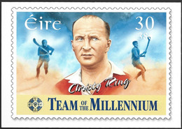 Eire Ireland Postal Stationery Postage Paid Cork 2005 Christy Ring Hurler Centre-forward Prioritaire Airmail - Entiers Postaux