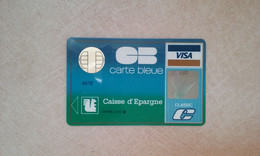 TRES ANCIENNE CARTE A PUCE BULL TEST BANCAIRE CAISSE D'EPARGNE ANNEES 90 A SAISIR !!! - Schede Bancarie Uso E Getta