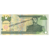 Billet, Dominican Republic, 10 Pesos Oro, 2000, 2000, Specimen, KM:159s, SPL - Dominikanische Rep.