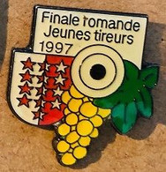 FINALE ROMANDE JEUNES TIREURS  1997 -  SUISSE - SCHWEIZ - SVIZZERA  - SWITZERLAND - CIBLE - RAISINS - VIGNE -     (28) - Autres & Non Classés