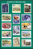 Eire Ireland Postal Stationery Postage Paid Stamp 2001 Violin Racing Grand Prix Car Salmom Fisch Hearts Broadcasting - Postwaardestukken