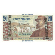 Billet, Réunion, 20 Francs, Specimen, KM:43s, SPL+ - Reunion