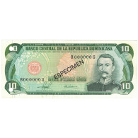 Billet, Dominican Republic, 10 Pesos Oro, 1981, 1981, Specimen, KM:119s1, SPL - Dominikanische Rep.