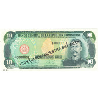 Billet, Dominican Republic, 10 Pesos Oro, 1996, 1996, Specimen, KM:153s, SPL - Dominicana