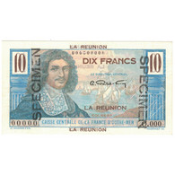 Billet, Réunion, 10 Francs, Specimen, KM:42s, SPL+ - Réunion